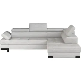 Ecksofa EMPORIO Stoff hellgrau