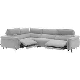 Ecksofa CAMPO DE FIORI SOHAN Stoff hellgrau