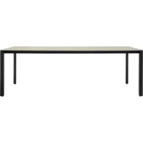 Tisch AZ schwarz Trav. Romano 220x90 - Farbe: beige - Material: Keramik/Stahl - 244