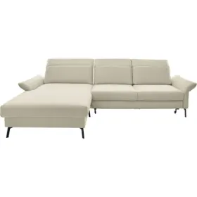 Relaxsofa Recamière links - Farbe: natur - Material: Stoff - 326