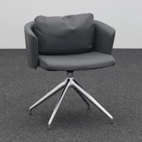 Bürodrehstuhl Bralco MY BELLE mit Fixarmlehnen, Grau, Sehr gut, Ergonomischer Stuhl - ideal für flexibles Arbeiten