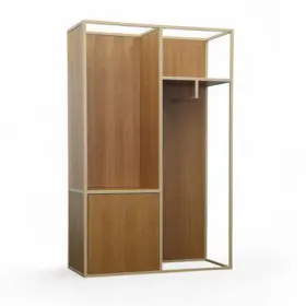 Garderobe Hans Rickenbacher AG Eiche/Crème, 136.0 x 210.0 x 55.0 cm, Gut