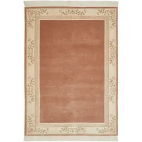LUXOR living Wollteppich "Giza" rechteckig 12 mm Höhe reine Wolle, mit Bordüre & Fransen, Orient-Teppich, Wohnzimmer