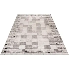 Obsession Teppich "My Eden of Obsession 204" rechteckig 10 mm Höhe Beton Optik, mit Bordüre, besonders hohe Knotendichte, aus 85% Viskose