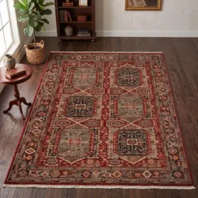 THEKO Wollteppich "Saharna 7275" rechteckig 10 mm Höhe reine Wolle, Orient-Optik, mit Fransen