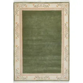LUXOR living Wollteppich "Giza" rechteckig 12 mm Höhe reine Wolle, mit Bordüre & Fransen, Orient-Teppich, Wohnzimmer