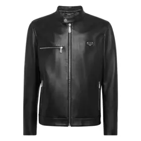 PHILIPP PLEIN Bikerjacke "Leder-Bikerjacke"