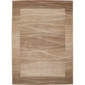LUXOR living "Lineo" rechteckig 14 mm Höhe Nepalteppich, reine Wolle, mit Bordüre, Wohnzimmer